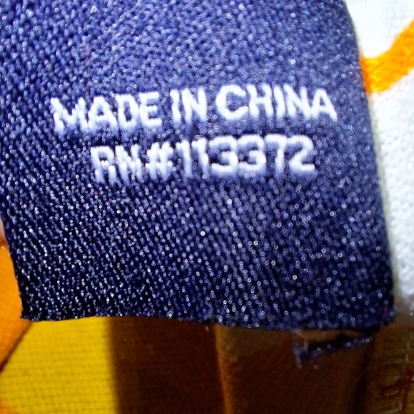 A Delf multicolored striped men's Polo shirt in a size XL. - Picture 4 of 5